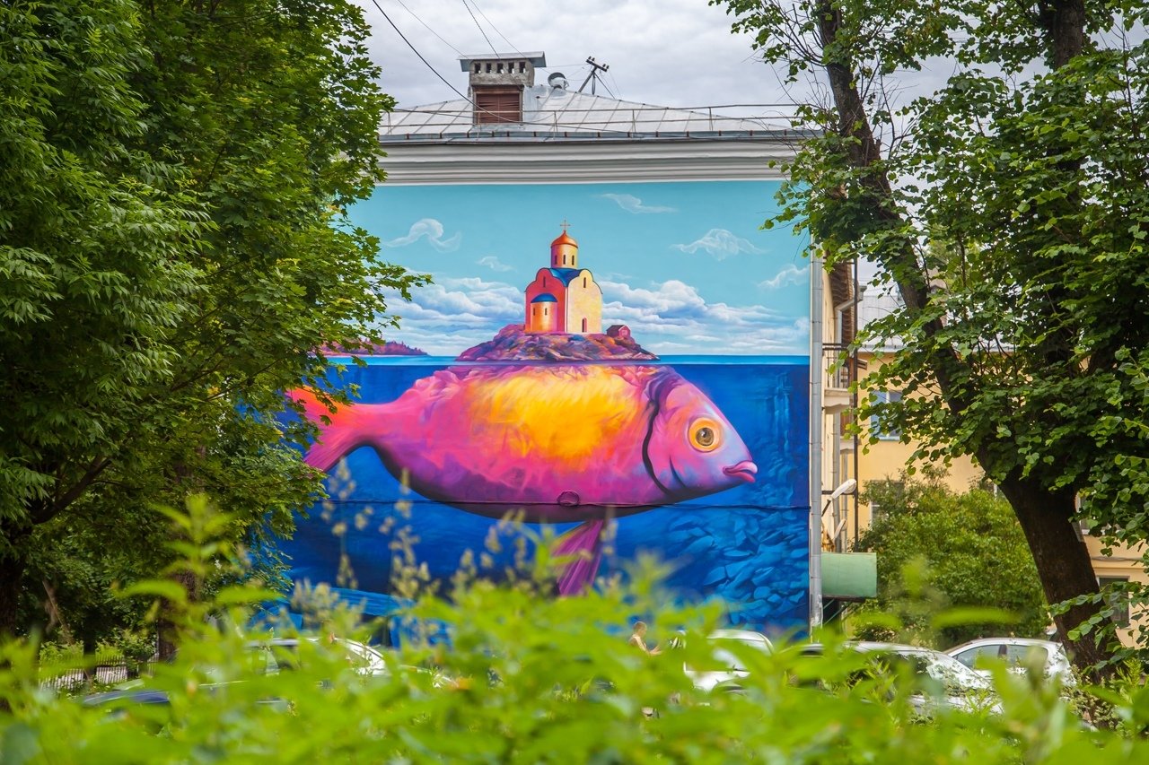 Мурал «Рыба»
