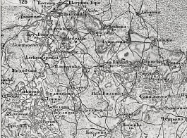 Карта с некоторыми землями, принадлежащими Серафиме Ивановне Штерич